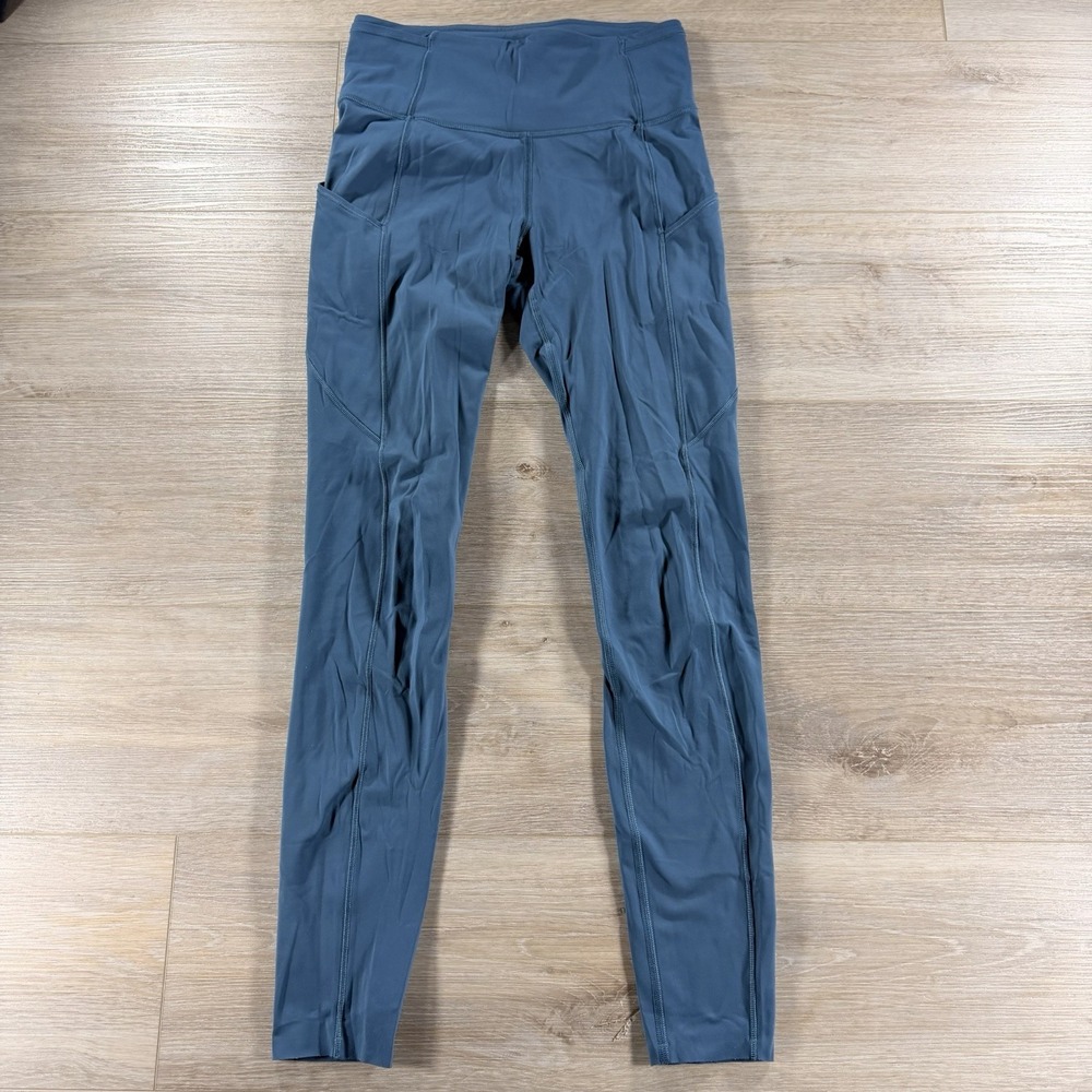 Lululemon Fast and Free High-Rise Tight 25" Blue Teal Leggings Size 4